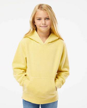 Independent Trading Co. Youth Midweight Pigment-Dyed Hooded Sweatshirt PRM1500Y