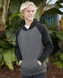 Independent Trading Co. Youth Lightweight Special Blend Raglan Hooded Sweatshirt PRM15YSB Independent Trading Co. Youth Lightweight Special Blend Raglan Hooded Sweatshirt PRM15YSB