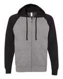 Special Blend Raglan Full-Zip Hooded Sweatshirt