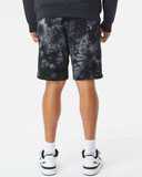 Tie-Dyed Fleece Shorts
