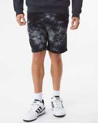 Tie-Dyed Fleece Shorts