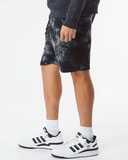 Tie-Dyed Fleece Shorts
