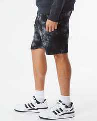 Tie-Dyed Fleece Shorts
