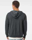 Independent Trading Co. Heathered French Terry Full-Zip Hooded Sweatshirt PRM90HTZ