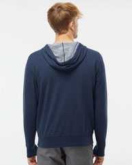 Heathered French Terry Full-Zip Hooded Sweatshirt
