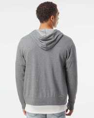 Heathered French Terry Full-Zip Hooded Sweatshirt