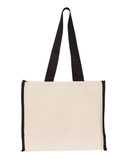 Q-Tees 14L Tote with Contrast-Color Handles Q1100
