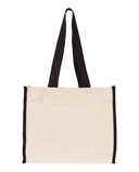 Q-Tees 14L Tote with Contrast-Color Handles Q1100