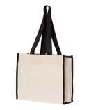 Q-Tees 14L Tote with Contrast-Color Handles Q1100