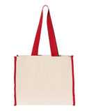 Q-Tees 14L Tote with Contrast-Color Handles Q1100