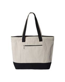 Q-Tees 19L Zippered Tote Q1300 Q-Tees 19L Zippered Tote Q1300
