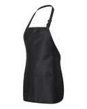 Full-Length Apron with Pouch Pocket