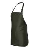 Full-Length Apron with Pouch Pocket