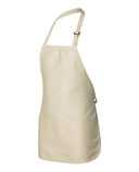 Full-Length Apron with Pouch Pocket