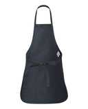 Full-Length Apron with Pouch Pocket