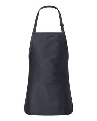 Q-Tees Full-Length Apron with Pouch Pocket Q4250