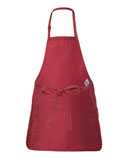 Full-Length Apron with Pouch Pocket