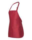 Full-Length Apron with Pouch Pocket
