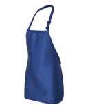 Full-Length Apron with Pouch Pocket