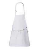 Full-Length Apron with Pouch Pocket