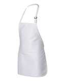 Full-Length Apron with Pouch Pocket