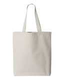 11L Canvas Tote with Contrast-Color Handles