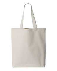 11L Canvas Tote with Contrast-Color Handles