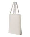 11L Canvas Tote with Contrast-Color Handles
