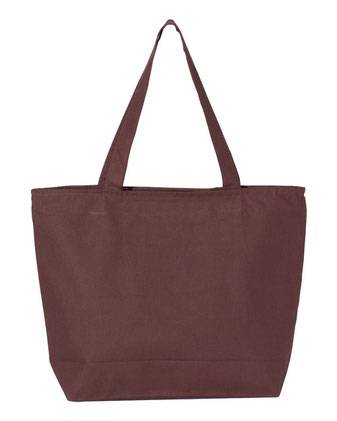 Q-Tees 25L Zippered Tote Q611