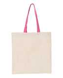 Economical Tote with Contrast-Color Handles