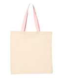 Economical Tote with Contrast-Color Handles