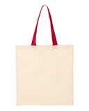 Economical Tote with Contrast-Color Handles