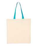 Economical Tote with Contrast-Color Handles