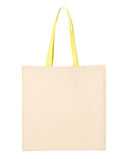 Economical Tote with Contrast-Color Handles