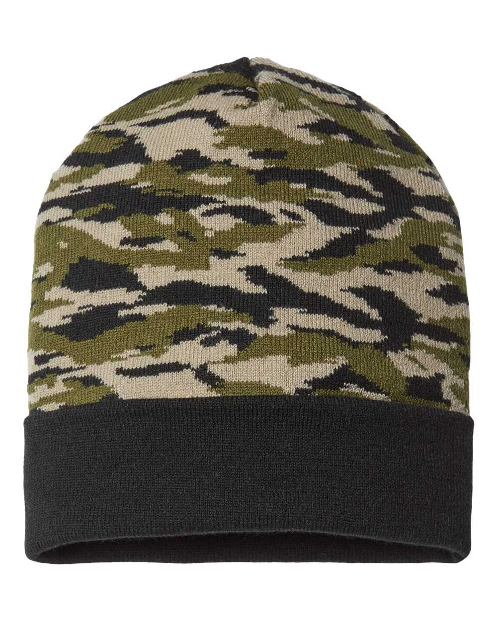 CAP AMERICA USA-Made Camo Cuffed Beanie RKC12