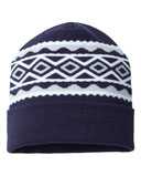 USA- Made Diamond Cuffed Beanie