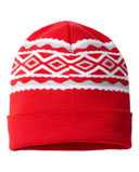 USA- Made Diamond Cuffed Beanie