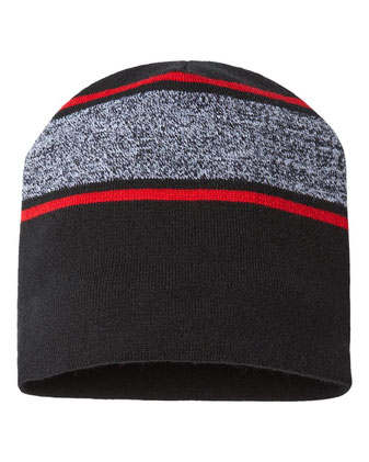 CAP AMERICA USA-Made Variegated Striped Beanie RKV9