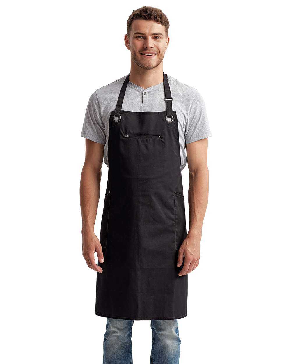 Barley Stitch Recycled Bib Apron with Pockets