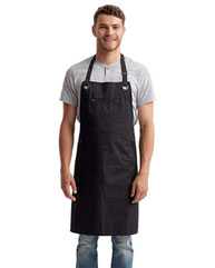 Barley Stitch Recycled Bib Apron with Pockets