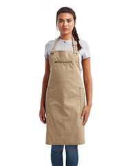 Barley Stitch Recycled Bib Apron with Pockets