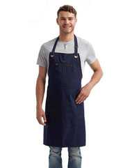 Barley Stitch Recycled Bib Apron with Pockets