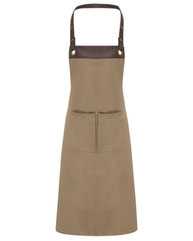 Espresso Bib Apron with Pockets