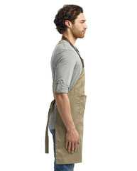 Espresso Bib Apron with Pockets