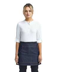 Four-Pocket Jeans Stitch Denim Waist Apron
