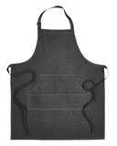 Artisan Collection by Reprime Four-Pocket Jeans Stitch Denim Bib Apron RP126
