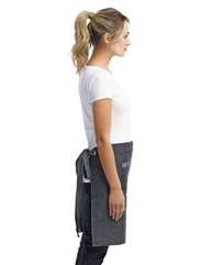Domain Contrast Denim Waist Apron with Pocket