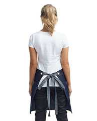 Domain Contrast Denim Waist Apron with Pocket