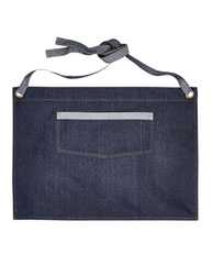 Domain Contrast Denim Waist Apron with Pocket
