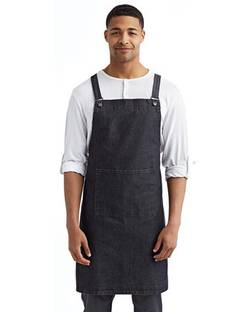 Artisan Collection by Reprime Cross Back Barista Apron with Pocket RP129 Artisan Collection by Reprime Cross Back Barista Apron with Pocket RP129